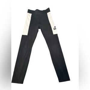 Nike GirlsTwo-Tone Black and White Leggings size Large‎